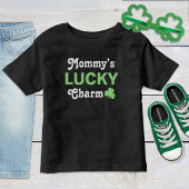 Niedlich Mommys Lucky Charm Green St Patricks Day Kleinkind T-shirt