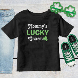 Niedlich Mommys Lucky Charm Green St Patricks Day Kleinkind T-shirt