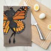 NIEDLICH MONARCH BUTTERFLY LADY KITCHEN DISKUSSION GESCHIRRTUCH (Viertel Falte)