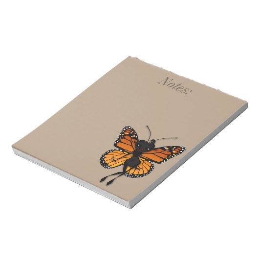 NIEDLICH MONARCH BUTTERFLY LADY NOTEPAD NOTIZBLOCK (Rotiert)