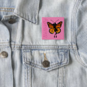 NIEDLICH MONARCH BUTTERFLY LADY SQUARE BUTTON (Beispiel)