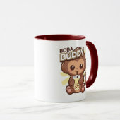 NIEDLICH MONKEY DRINKING BOBA TEA TASSE (VorderseiteRechts)
