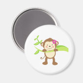 Niedlich Monkey.png Magnet (Vorderseite/Rückseite)