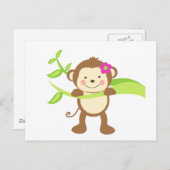 Niedlich Monkey.png Postkarte (Vorne/Hinten)