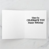 NIEDLICH MONKEY SAGT ZEIT, "SIE" ZU FEIERN KARTE (Innenseite)