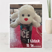 NIEDLICH MONKEY SAGT ZEIT, "SIE" ZU FEIERN KARTE (Vorderseite)