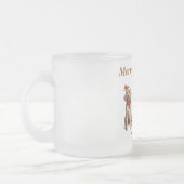 Niedlich Monogram Frohe Weihnachtshunde Tasse (Links)