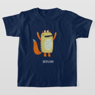 Niedlich Monster Bernard Individuelle Name T-Shirt