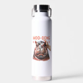 Niedlich Moo Deng T - Shirt Trinkflasche (Vorne)