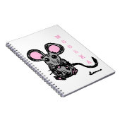Niedlich Mooska Mouse Notebook Notizblock (Rechte Seite)