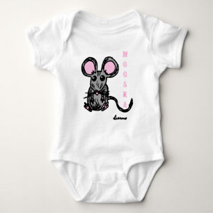 Niedlich Mooska Mouse Säugling Strampler