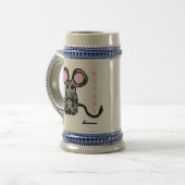 Niedlich Mooska Mouse Stein Bierglas (Vorderseite Links)