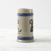 Niedlich Mooska Mouse Stein Bierglas (Mittel)