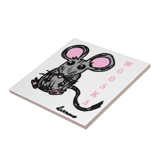 Niedlich Mooska Mouse Tile Fliese (Seite)