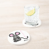 Niedlich Mooska Mouse Untersetzer (Seite)