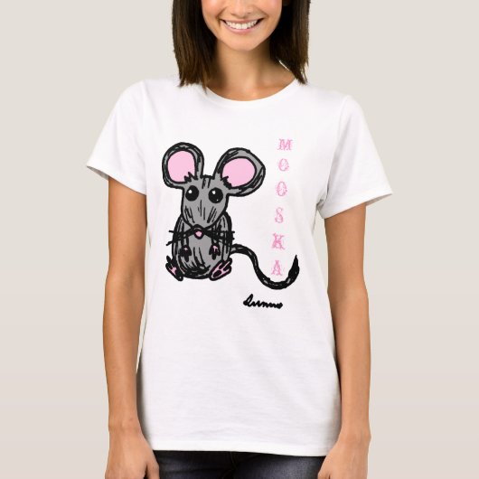 Niedlich Mooska Mouse Womens Spaghetti Tank (Vorderseite)