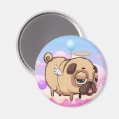 Niedlich Mops Magnet (Vorderseite/Rückseite)