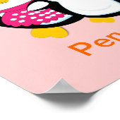 Niedlich Mother and Baby Penguin Alphabet Letter P Poster (Ecke)