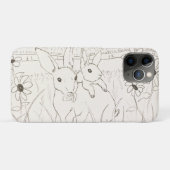 Niedlich Mother Baby Bunny Rabbits Case-Mate iPhone Hülle (Rückseite (Horizontal))