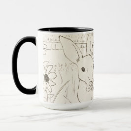 Niedlich Mother Baby Bunny Rabbits Tasse
