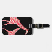 Niedlich Mother Baby Whimsical Pattern Giraffe Ora Gepäckanhänger (Vorderseite horizontal)