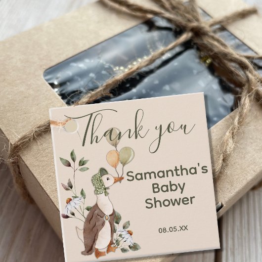 Niedlich Mother Goose Daisies Kinderdusche Vielen  Geschenkanhänger