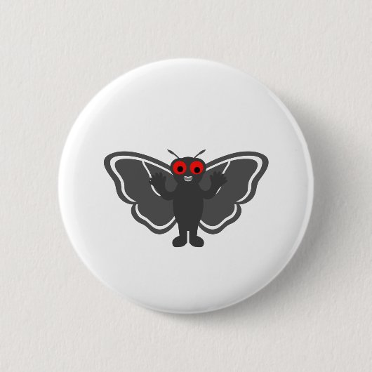 Niedlich Mothman Button (Vorderseite)
