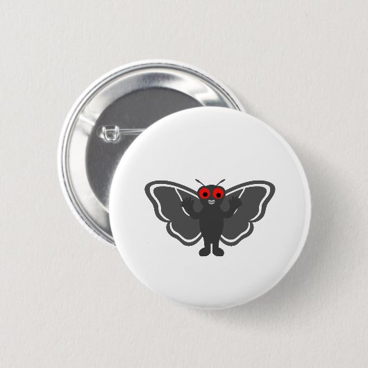 Niedlich Mothman Button (Vorne & Hinten)