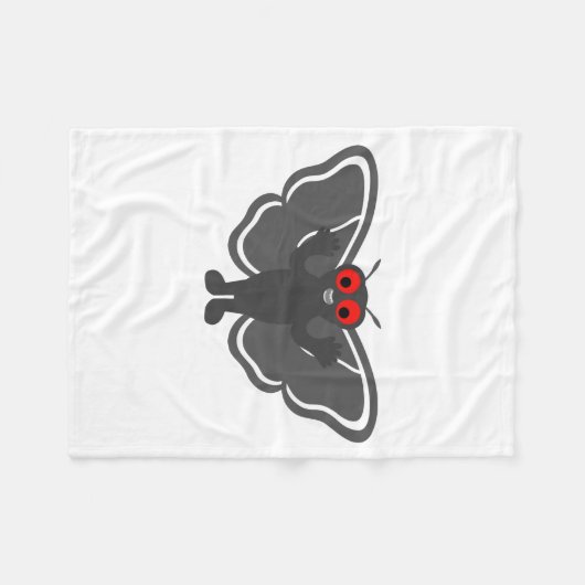 Niedlich Mothman Fleecedecke (Vorderseite (Horizontal))