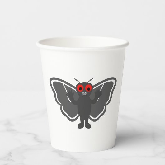 Niedlich Mothman Pappbecher (Rückseite)