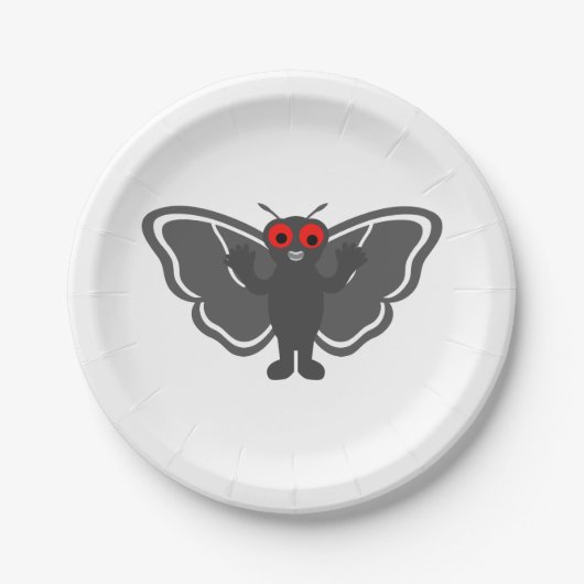 Niedlich Mothman Pappteller (Vorderseite)