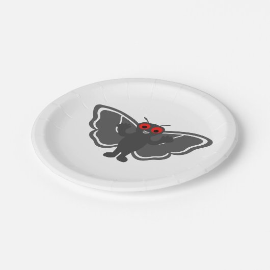 Niedlich Mothman Pappteller (Schrägansicht)