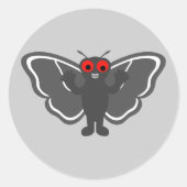 Niedlich Mothman Runder Aufkleber (Vorderseite)