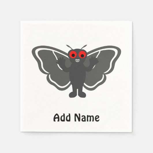 Niedlich Mothman Serviette (Vorderseite)