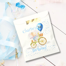 Niedlich Mouse Animal Bicycle Boy 1. Geburtstag Pa Geschenktütchen