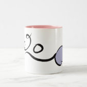 Niedlich Mouse Cartoon Lunar Rat Neujahr 2020 2T T Zweifarbige Tasse (Mittel)