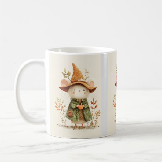 Niedlich Mouse Coffee Tasse - Gemütliche Tierkunst (Links)