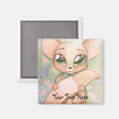 Niedlich Mouse Magnet (Vorderseite/Rückseite)