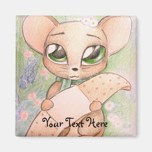 Niedlich Mouse Magnet (Vorne)