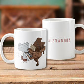 Niedlich Mouse Pianist Personalisiert Kaffeetasse