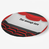 Niedlich Movie Theater Thema hinzufügen Nachricht Pappteller (Schrägansicht)