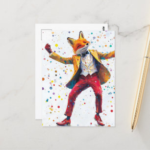 Niedlich Mr Foxy Postkarte
