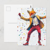 Niedlich Mr Foxy Postkarte (Vorne/Hinten)