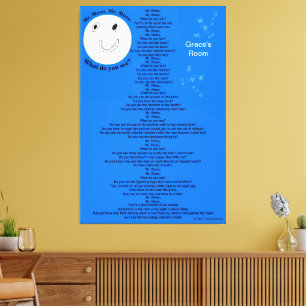 Niedlich Mr. Moon 40" x 60" Persönliche Bezeichnun Leinwanddruck