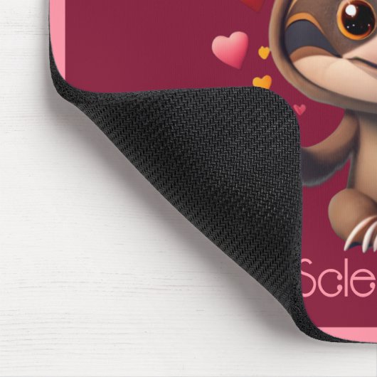Niedlich MS Baby Sloth umgeben von ♥️ Mousepad (Ecke)