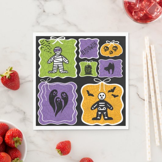 Niedlich Mummy Coquette Halloween Serviette (Beispiel)
