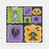 Niedlich Mummy Coquette Halloween Serviette (Vorderseite)