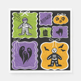 Niedlich Mummy Coquette Halloween Serviette