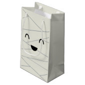 Niedlich Mummy Halloween Kleine Geschenktüte (Rückseite Schrägansicht)