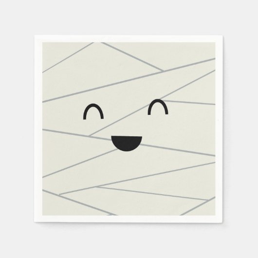 Niedlich Mummy Halloween Serviette (Vorderseite)